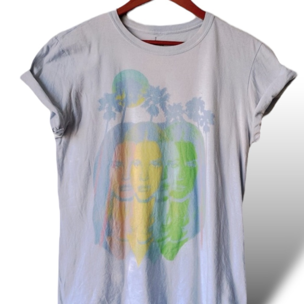 Rare Lana Del Rey Women's Graphic T-Shirt Blue m Short Sleeve Casual Music Art